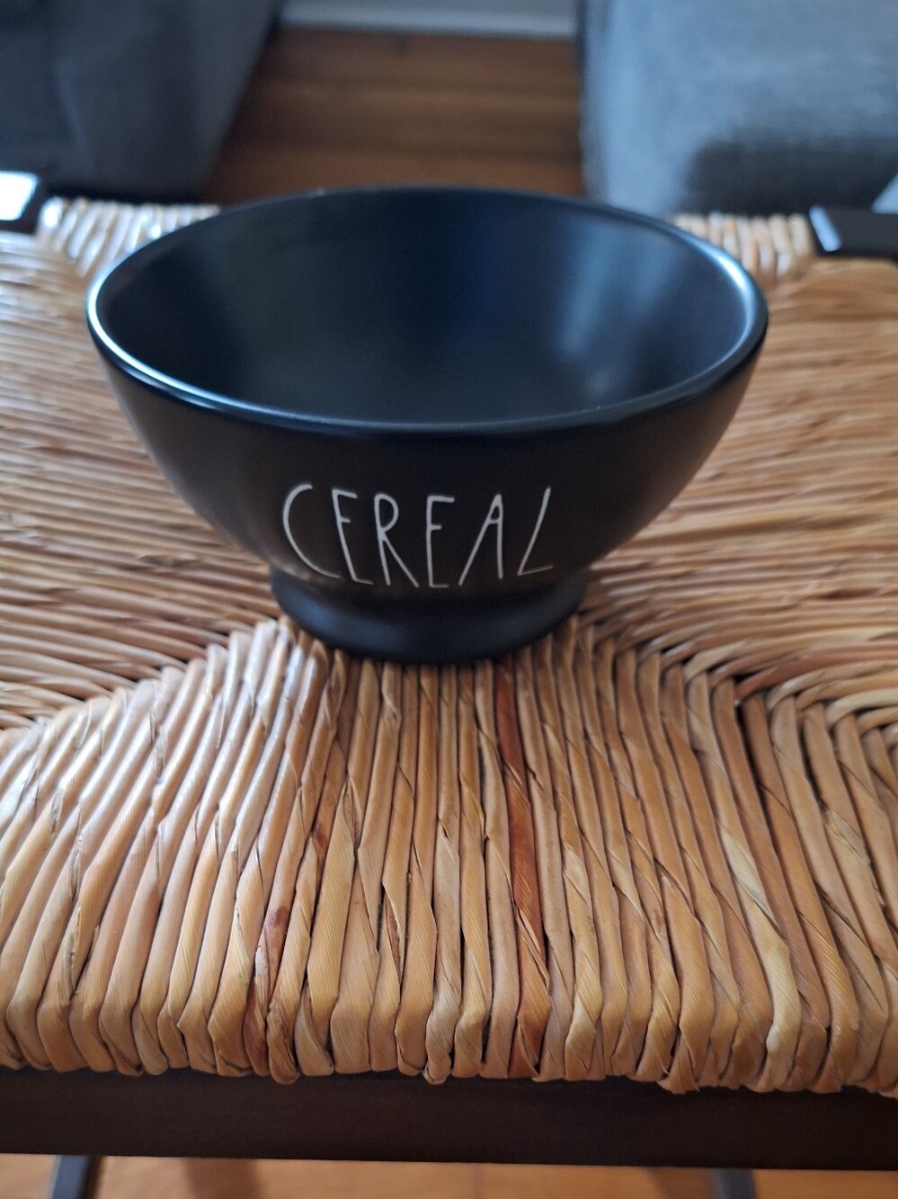Rae Dunn Black 'CEREAL' Bowl
